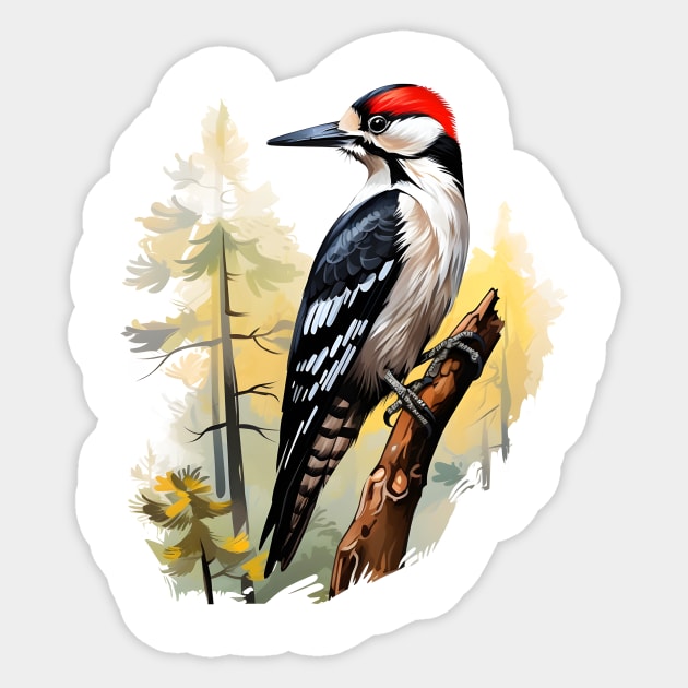 Woodpecker Sticker by zooleisurelife